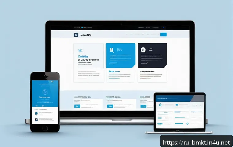 브랜드 마케터의 이직 시 포트폴리오 준비 - A sleek, modern digital portfolio webpage design tailored for a Russian marketing professional, feat...